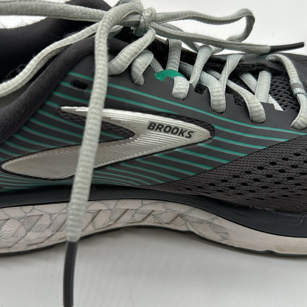 Brooks Addiction 14 Gray Teal Men's Running Shoes Size 10 BRK6427 - Picture 5 of 8